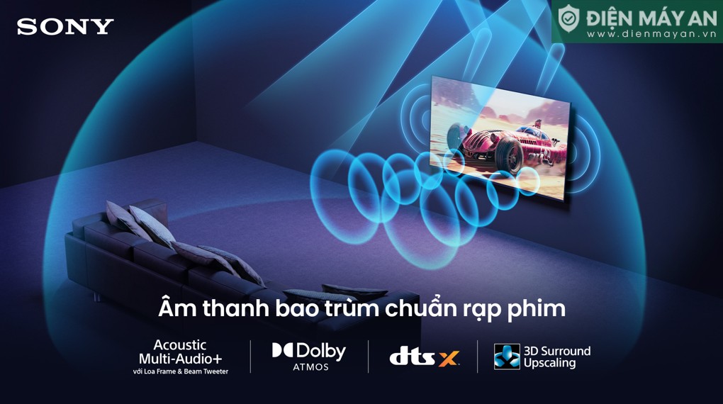 Google Tivi True RGB Sony AI 4K 85 inch K-85XR90M2